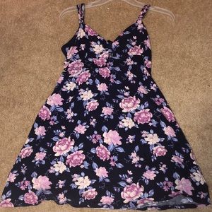 Forever 21 purple flower dress